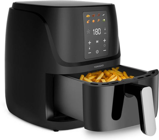 Tomado TAF3010B - Heißluftfritteuse - 3 Liter Fassungsvermögen - Digitalanzeige - 300g Pommes frites