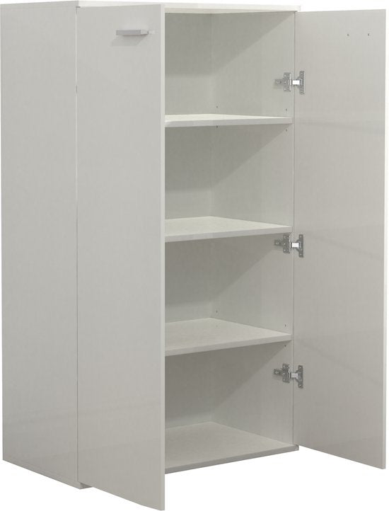 TheBestOf Furniture Kleiderschrank Kinderzimmer - Praktischer Aufbewahrungsschrank - 120 cm hoch - 4 Ablagefächer