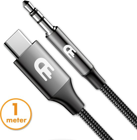 Drivv. USB C zu AUX Kabel - Nylon - 1 Meter