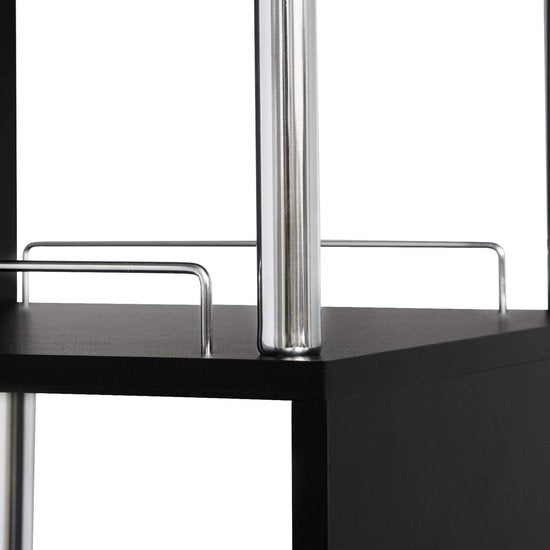 Rootz Bartisch - Bistroständer - Stehpult - Serviertisch - Kneipentisch - Esstisch - Entertainment Station - Schwarz - 113x40x105cm
