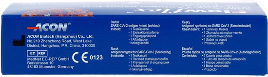 Acon FlowFlex Schnelltest - 1 Stück - Covid-19 Antigen Selbsttest