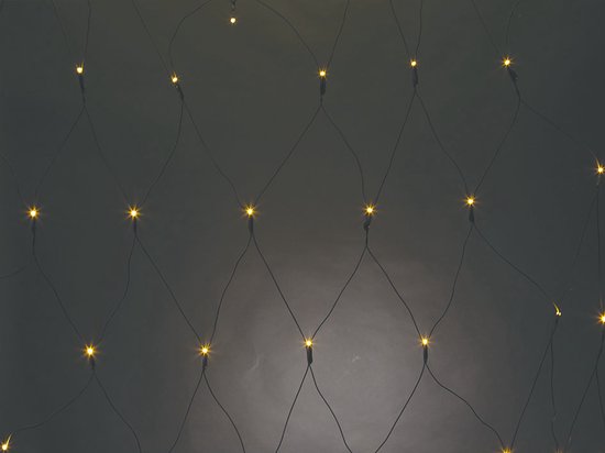 Vellight SPIKA Lichternetz 2x2 m, warm-weiß, energieeffizient & geeignet für den Innen- und Außenbereich, ideal für Partys, Dekoration und Weihnachten