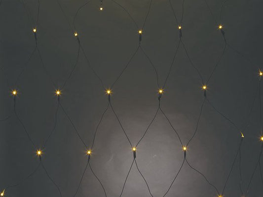Vellight SPIKA Lichternetz 2x2 m, warm-weiß, energieeffizient & geeignet für den Innen- und Außenbereich, ideal für Partys, Dekoration und Weihnachten