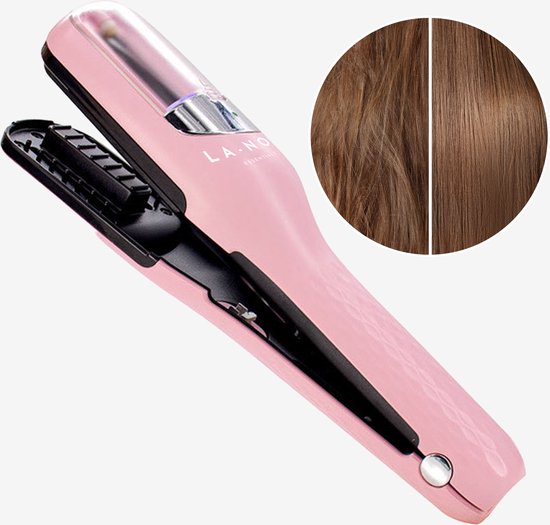 La Nou® Split Remover 4 Haarspitzenentferner - Inkl. Zubehör - Für gespaltene Haare - Haarspitzen-Trimmer - Pink