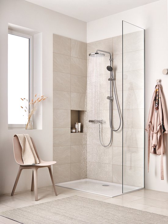 GROHE Vitalio Start Handbrause 100 – Ø 10 cm – Wassersparend – 2 Strahlarten – Chrom