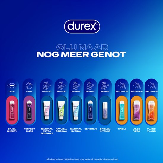Durex Gleitgel Natural – Extra Sensitive – 100 % natürlich – 100 ml