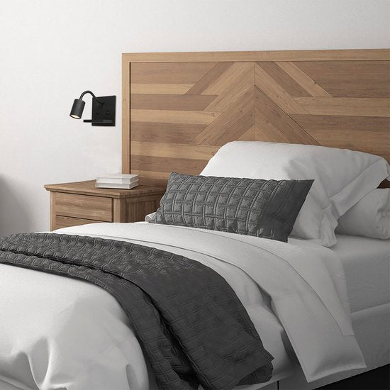 Mexlite Wandleuchte Upround - schwarz - Metall - 3654ZW