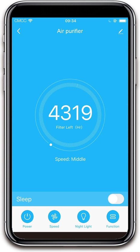 Andersson - Luftreiniger mit Ionisierung - Für Räume bis zu 14 m² & mit Wifi App - Ausgestattet mit Hepa 13 Filter und Nachtmodus - Für ein sauberes Raumklima - Weißer Kunststoff