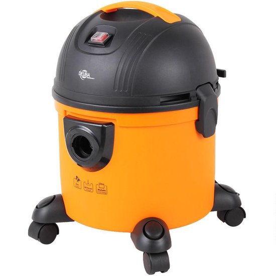 Monzana Nass- und Trockensauger - 1200W 15L Behälter - Schwarz/Orange