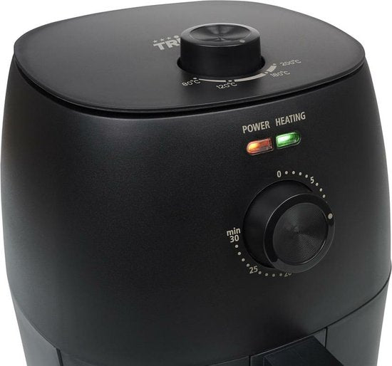 Airfryer Tristar FR-9014 - Mini-Knusperfritteuse - 2 Liter - Kompakte Heißluftfritteuse für 1-2 Personen - 1150W - Fettarmes Frittieren - Schwarz