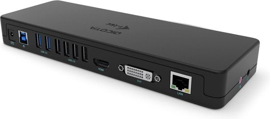 Dicota D31950 Notebook-Dock & Port-Replikator Kabelgebundener USB Typ-C Schwarz