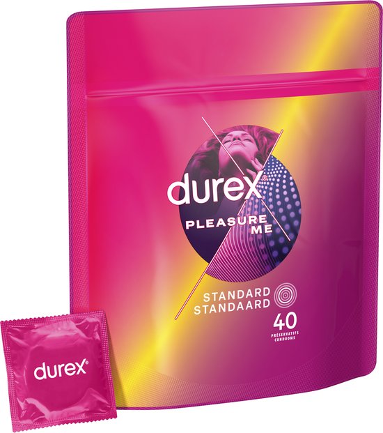 Durex Kondome – Pleasure Me – 40 Stück – Vorteilspackung