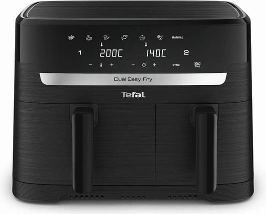 Tefal EY901N10 Dual Easy Fry Essential - Airfryer - 2700W - 8,3L - Schwarz