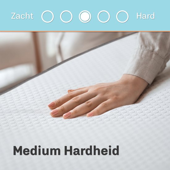 CozySense® Topper 90x200 - Top Matratze - Top Deck Matratze - Memory Foam mit kühlendem Gel - CertiPUR® - Mittlere Festigkeit - 8 CM - Waschbarer Bezug