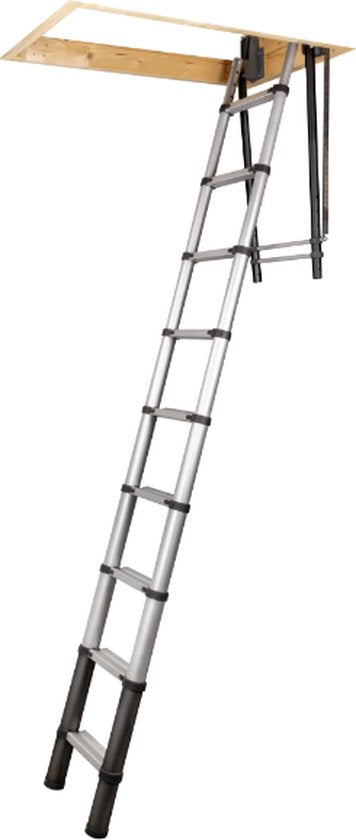 Batavia 2.70m Giraffe Air® Telescopic Vlizotrap 2.30m - Kompaktes, benutzerfreundliches Design mit Griff, breite Stufen für Sicherheit, schnell zu installieren