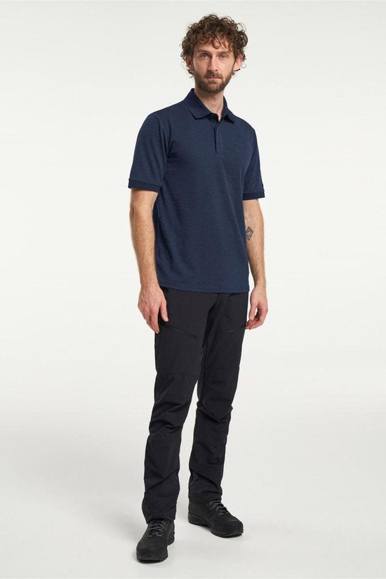 Tenson TXlite Melange Polo 465018060 - Dunkelblau - 3XL