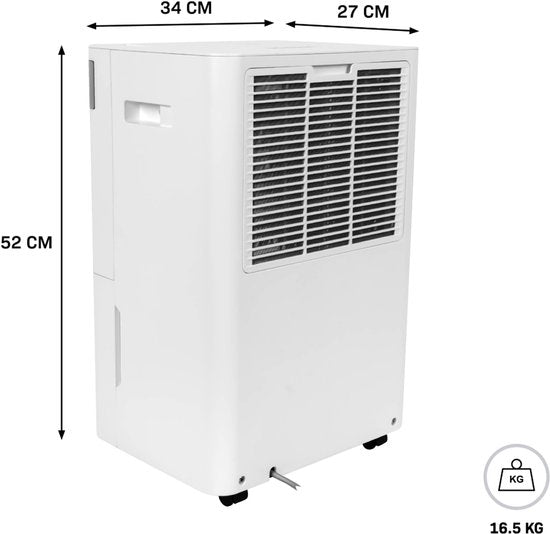 VONROC Luftentfeuchter - 40L/Tag - 5.5L Wassertank - Wifi & App Steuerung -Silberionenfilter & Kohlefilter