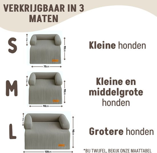 By Cee Cee Original Hundedeckenbank - Hundedeckenbank - Hundekorb - Premium - komplett mit Reißverschluss - Rippengewebe - Dunkelgrau - 90x90 - Größe M
