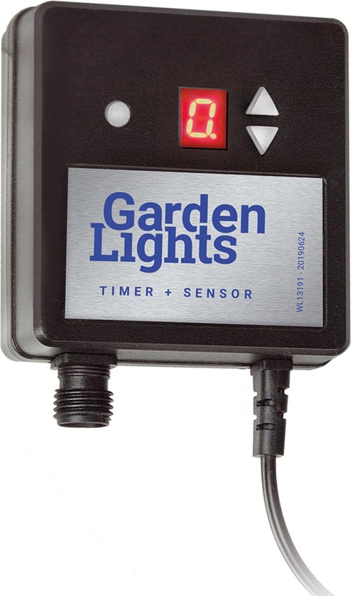 Gartenbeleuchtung Dämmerungsschalter mit Timer 12v 150 W Schwarz