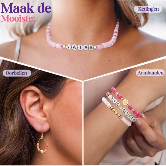 Vaive Katsuki Beads Deluxe Starter Kit - 2485-teiliges Schmuckherstellungsset - Basteln für Mädchen - für Kinder - Bastelkiste - Herstellung von Armbändern - Herstellung von Ohrringen