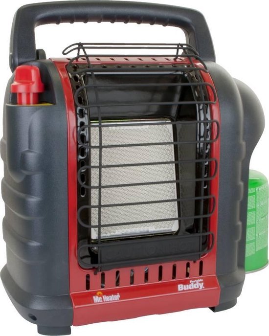 Mr Heater Tragbarer Gasherd - Gasheizung mit Gasflasche - Camping Gasherd - Schwarz/Rot