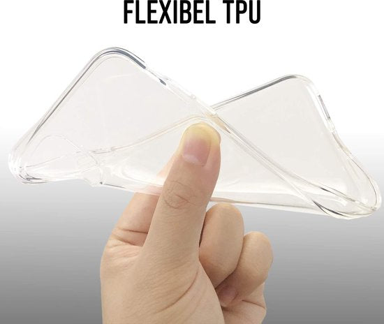 Podec Phone Case Transparent Passend für iPhone 11 pro max Case Transparent und Displayschutzfolie Schutzglas