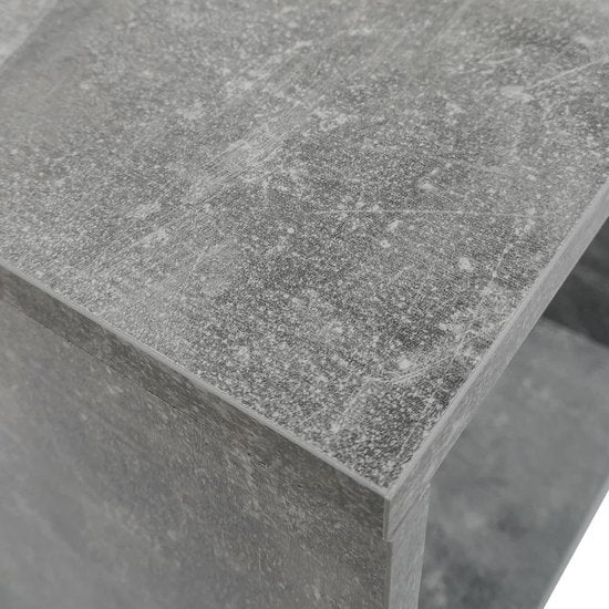 LP-Schallplattenschrank Cube - Plattenschrank - multifunktionales Aufbewahrungssystem - graue Betonoptik
