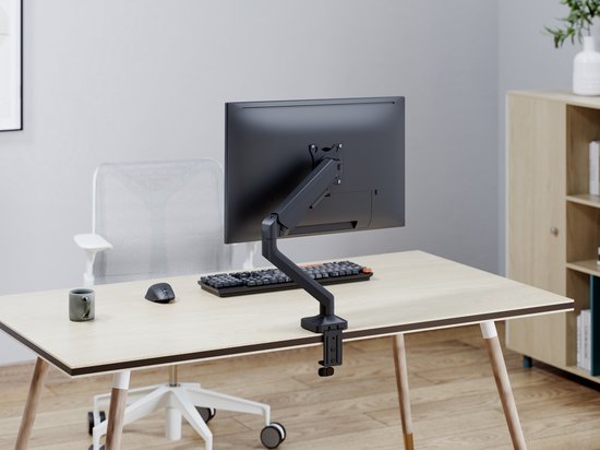 VDD Gaming - Monitorarm - Monitorarm - Monitorhalterung - Höhenverstellbar - Für 1 Bildschirm - Ergonomisches Design - Schwarz