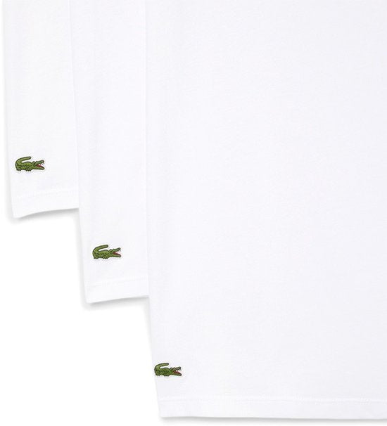 Lacoste Herren 3P V-Ausschnitt Hemden basic weiß