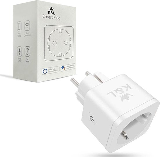 K&L Smart Plug - Intelligenter Stecker - inkl. Energiezähler und Zeitschaltuhr