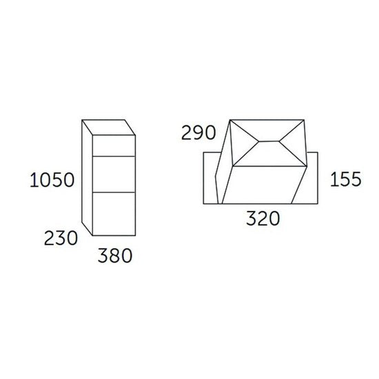 Allux Briefkasten 600 Schwarz