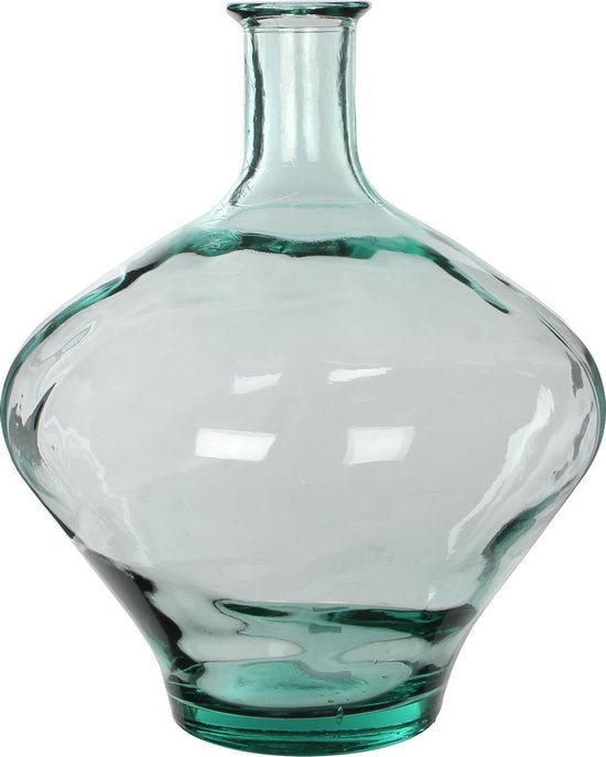 Mica Decorations Kyara Flaschenvase - H46 x Ø38 cm - Recyceltes Glas - Transparent