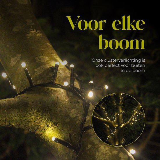 Giftmas Weihnachtsbaumbeleuchtung - Weihnachtsbeleuchtung für den Außenbereich - 24M Lichterketten - 1200 warmweiße LEDs - Innen- und Außenbereich - warme Lichteratmosphäre