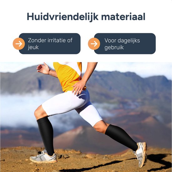 Alyze Kompressionsstrümpfe - Größe 43-46 - Neuropathiesocken - Medizinische Stützstrümpfe - Diabetes - Bett - Schlafsocken - Durchblutung & Laufen - Schwarz - Hoch