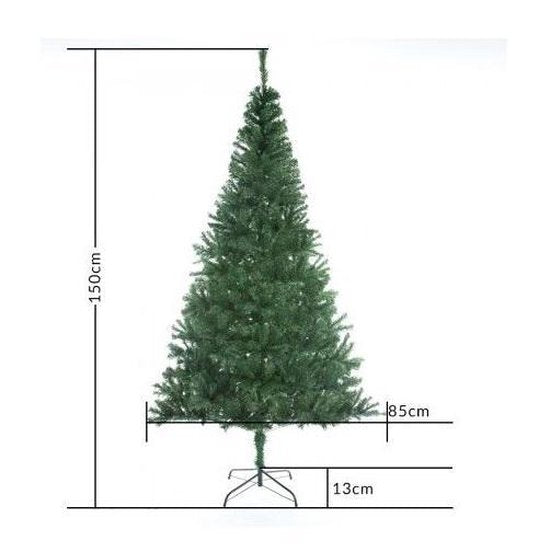 Casaria Weihnachtsbaum 150 cm PVC - Metallfuß - Grün