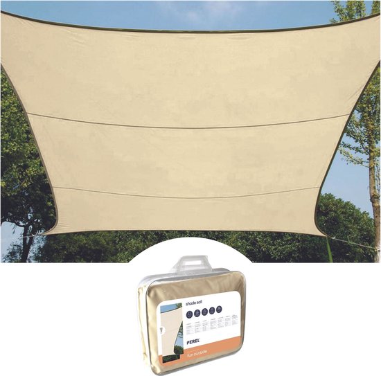 Perel-Sonnenschutzvlies, wasserabweisend, 2 x 3 m, 160 g/m², Polyester, rechteckig, cremefarben