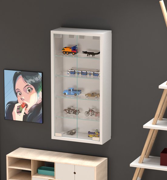 Vitrine stehend hängend Wandvitrine - 40 x 60 x 12 cm