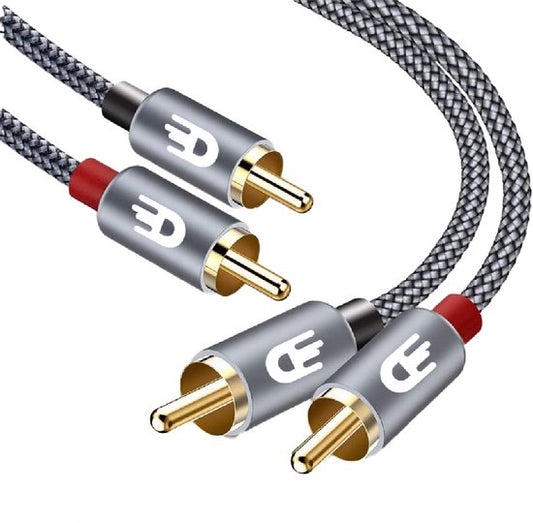 Drivv. Premium Tulip Stereo Audio Kabel - 2RCA auf 2RCA - Tulip Kabel - 1 Meter