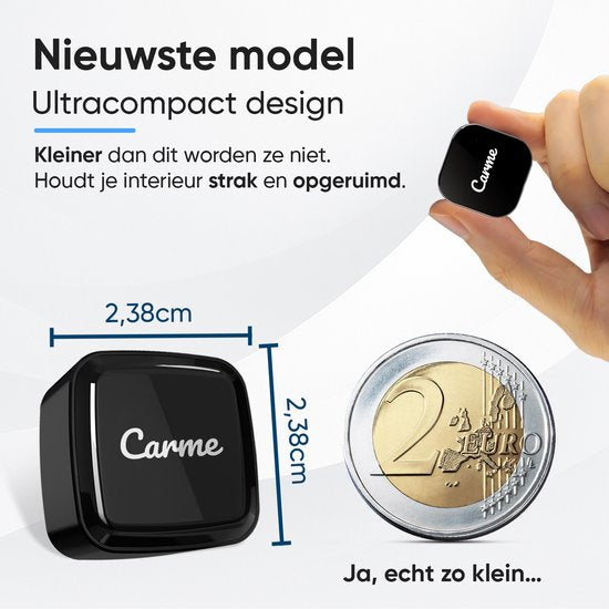 CarMe Ultra Mini 2-in-1 CarPlay Dongle - Drahtloses CarPlay & Android Auto - USB-A & USB-C - Android Auto Dongle - Schwarz
