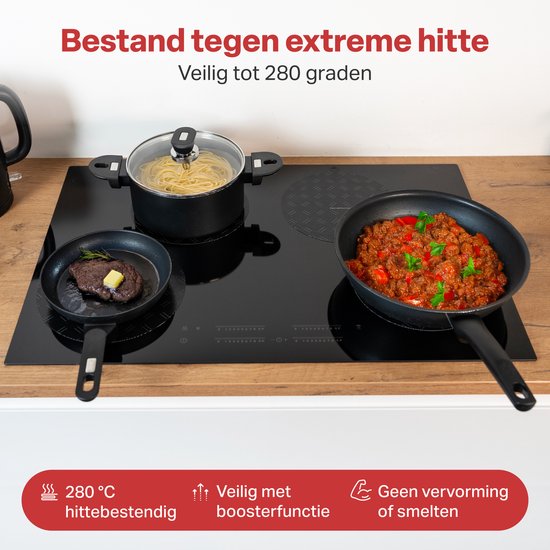 AoraKitchen Induktionsschutz - 6 Stück - bis zu 280 °C - Topflappen - Topflappenschutz - Topflappenschutz
