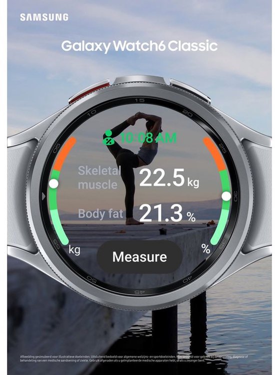Samsung Galaxy Watch6 Serie Smartwatch Herren/Damen - Android Smartwatch - Sportuhr mit Herzfrequenzmesser - AMOLED Display - 90+ Workouts - Google Wallet - IP68
