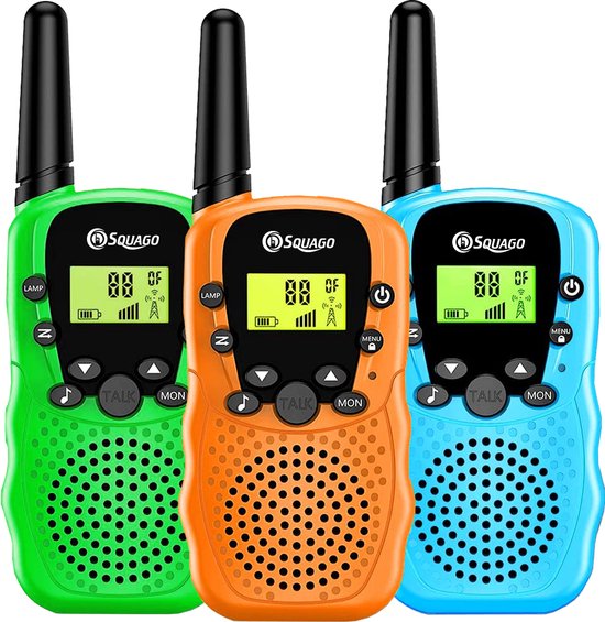 Squago Walkie Talkie 3 Stück - Für Kinder & Erwachsene - WalkieTalkie