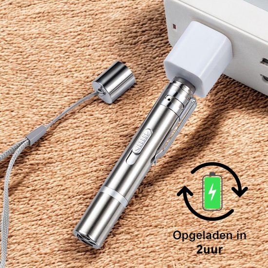 Tech Essentials 7-In1 Laser Pen - Rot - Wiederaufladbar - Muster - UV-Licht - Schweißlicht - Laser Katze - Hund - Katzenspielzeug - Hundespielzeug - Welpe - Katze - 2-Pack