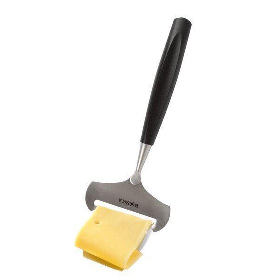 Boska Käsehobel Soft Milano+ - Käsehobel für jungen Käse - Edelstahl - Spülmaschinenfest - Käsehobel Schwarz - Geschenkideen - Küchengeräte - Küchenzubehör - 10 Jahre Garantie