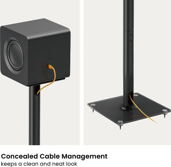 VDD Gaming Speaker Stand - Universal Speaker Stand - Bodenständer - Lautsprecherständer - 2er-Set - 76,5 cm hoch - 25 kg belastbar