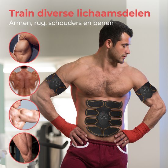 Nuvance - Elektrischer Bauchmuskeltrainer - EMS-Trainer - Bauchmuskeltrainer - Sixpack-Trainer - EMS-Muskelstimulator