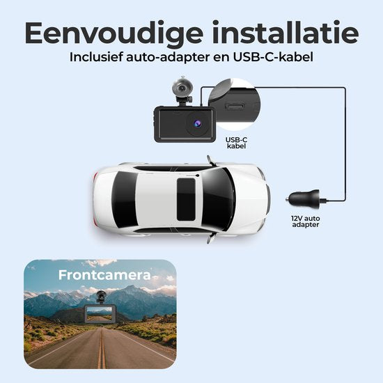 Denver Dashcam - Dashcam für Auto - Full HD - 120° Weitwinkel - Schleifenaufzeichnung - G-Sensor - CCT1650