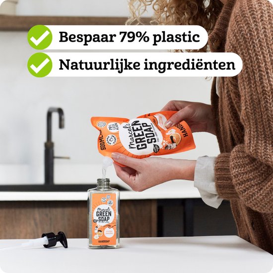 Marcel's Green Soap Handseife Nachfüllpackung Tonka & Muguet 6 x 500ml