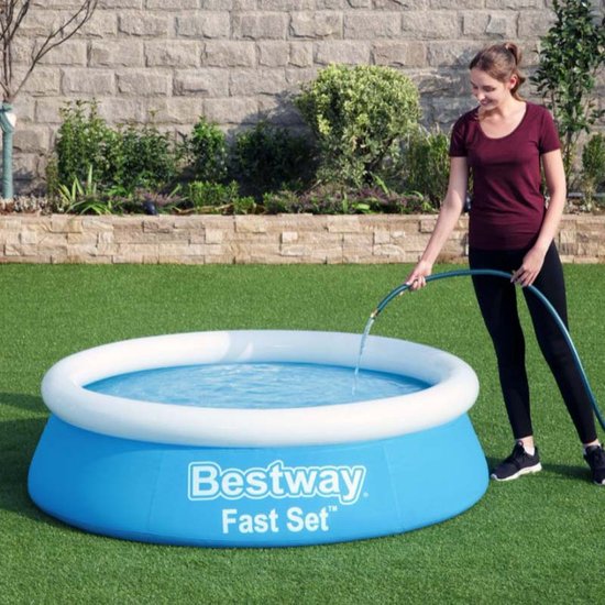 Bestway Kinderpool - Ø 183 cm - Modell 57392 - Aufblasbarer Rand