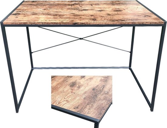 VDD Industrial Vintage Design Schreibtisch Stabil - Laptoptisch - industriell - 100x45x75 cm